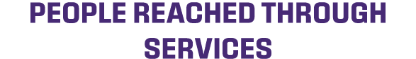 people reached through services