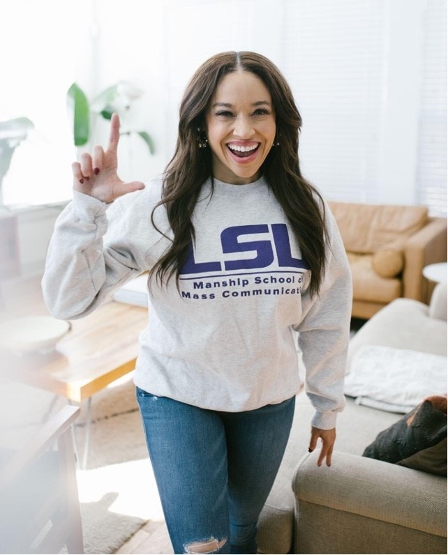 Terri Broussard Willliams posing for LSU