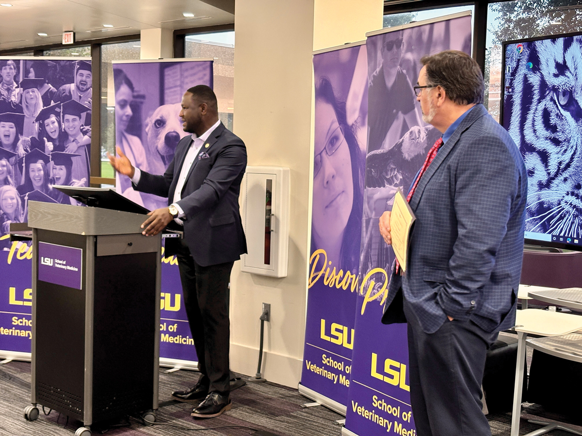 Dr. Michael Ogundele with Dr. Mark Mitchell